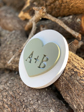 Load image into Gallery viewer, Heart with initials