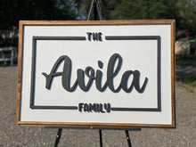 Load image into Gallery viewer, Family name sign
