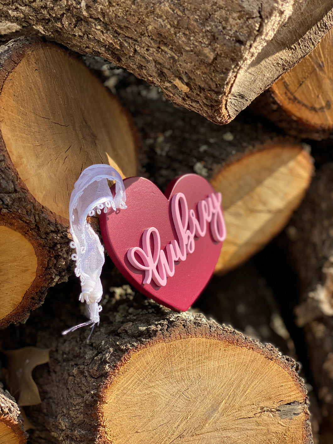 Valentines name tag